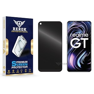 anti-spy privacy tempered glass screen protector compatible with realme gt 5g pack of 1  edge-to-edge 9h hardness case friendly easy installation kit