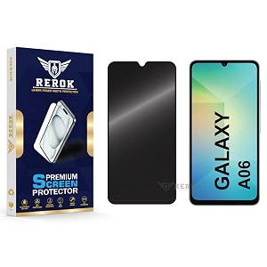 anti-spy privacy tempered glass screen protector compatible with samsung galaxy a06 pack of 1  edge-to-edge 9h hardness case friendly easy installation kit
