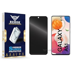 anti-spy privacy tempered glass screen protector compatible with samsung galaxy a51 pack of 1  edge-to-edge 9h hardness case friendly easy installation kit