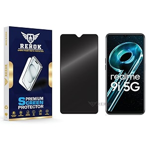anti-spy privacy tempered glass screen protector compatible with realme 9i 5g pack of 1  edge-to-edge 9h hardness case friendly easy installation kit