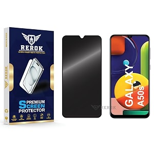 anti-spy privacy tempered glass screen protector compatible with samsung galaxy a50s pack of 1  edge-to-edge 9h hardness case friendly easy installation kit