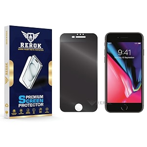 anti-spy privacy tempered glass screen protector for iphone 8 plus pack of 1  hd clarity edge-to-edge coverage scratch resistant case friendly with easy installation kit