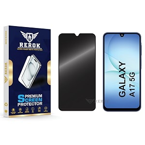 anti-spy privacy tempered glass screen protector compatible with samsung galaxy a17 5g pack of 1  edge-to-edge 9h hardness case friendly easy installation kit