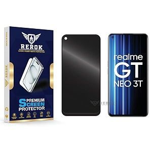 anti-spy privacy tempered glass screen protector compatible with realme gt neo 3t pack of 1  edge-to-edge 9h hardness case friendly easy installation kit