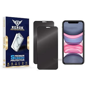 anti-spy privacy tempered glass screen protector for iphone 11 pack of 2  hd clarity edge-to-edge coverage scratch resistant case friendly with easy installation kit