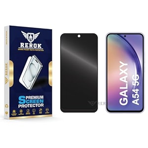 anti-spy privacy tempered glass screen protector compatible with samsung galaxy a54 5g pack of 1  edge-to-edge 9h hardness case friendly easy installation kit