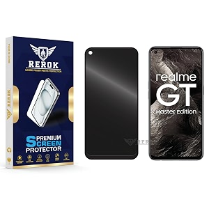 anti-spy privacy tempered glass screen protector compatible with realme gt master edition pack of 1  edge-to-edge 9h hardness case friendly easy installation kit
