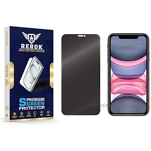 anti-spy privacy tempered glass screen protector for iphone 11 pack of 1  hd clarity edge-to-edge coverage scratch resistant case friendly with easy installation kit