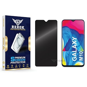 anti-spy privacy tempered glass screen protector compatible with samsung galaxy m10 pack of 1  edge-to-edge 9h hardness case friendly easy installation kit