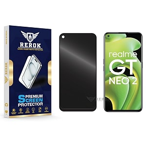 anti-spy privacy tempered glass screen protector compatible with realme gt neo 2 pack of 1  edge-to-edge 9h hardness case friendly easy installation kit