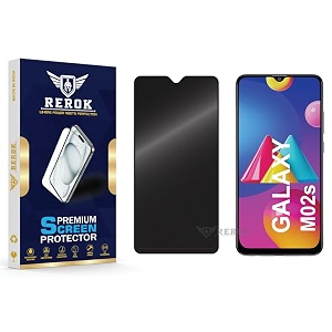 anti-spy privacy tempered glass screen protector compatible with samsung galaxy m02s pack of 1  edge-to-edge 9h hardness case friendly easy installation kit