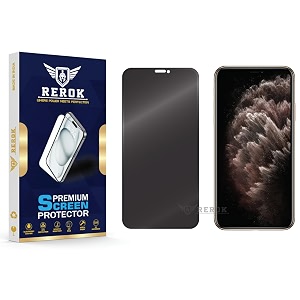 anti-spy privacy tempered glass screen protector for iphone 11 pro max pack of 1  hd clarity edge-to-edge coverage scratch resistant case friendly with easy installation kit