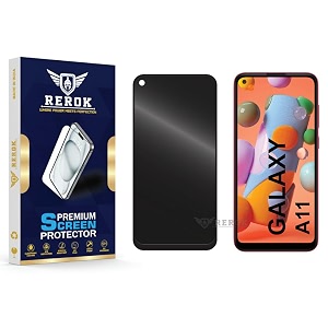 anti-spy privacy tempered glass screen protector compatible with samsung galaxy a11 pack of 1  edge-to-edge 9h hardness case friendly easy installation kit