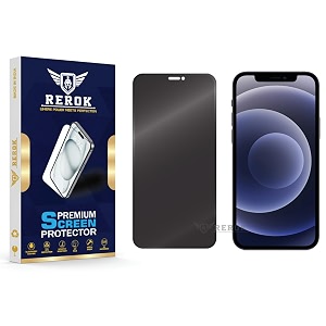anti-spy privacy tempered glass screen protector for iphone 12 pack of 1  hd clarity edge-to-edge coverage scratch resistant case friendly with easy installation kit