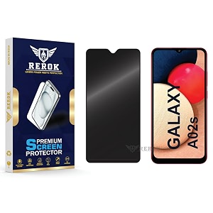 anti-spy privacy tempered glass screen protector compatible with samsung galaxy a02s pack of 1  edge-to-edge 9h hardness case friendly easy installation kit