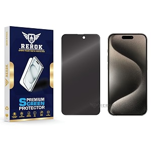 anti-spy privacy tempered glass screen protector for iphone 15 pro pack of 1  hd clarity edge-to-edge coverage scratch resistant case friendly with easy installation kit
