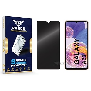 anti-spy privacy tempered glass screen protector compatible with samsung galaxy a23 pack of 1  edge-to-edge 9h hardness case friendly easy installation kit