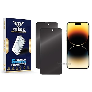 anti-spy privacy tempered glass screen protector for iphone 14 pro max pack of 2  hd clarity edge-to-edge coverage scratch resistant case friendly with easy installation kit