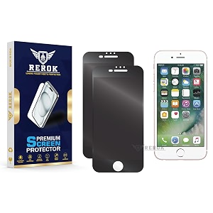 anti-spy privacy tempered glass screen protector for iphone 6s plus pack of 2  hd clarity edge-to-edge coverage scratch resistant case friendly with easy installation kit