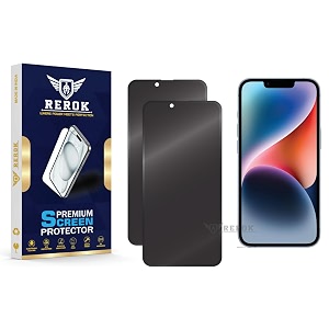 anti-spy privacy tempered glass screen protector for iphone 14 pack of 2  hd clarity edge-to-edge coverage scratch resistant case friendly with easy installation kit