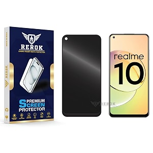 anti-spy privacy tempered glass screen protector compatible with realme 10 pack of 1  edge-to-edge 9h hardness case friendly easy installation kit
