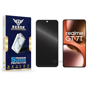 anti-spy privacy tempered glass screen protector compatible with realme gt 7t pack of 1  edge-to-edge 9h hardness case friendly easy installation kit