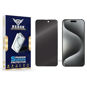 anti-spy privacy tempered glass screen protector for iphone 15 pro max pack of 1  hd clarity edge-to-edge coverage scratch resistant case friendly with easy installation kit