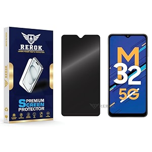 anti-spy privacy tempered glass screen protector compatible with samsung galaxy m32 5g pack of 1  edge-to-edge 9h hardness case friendly easy installation kit
