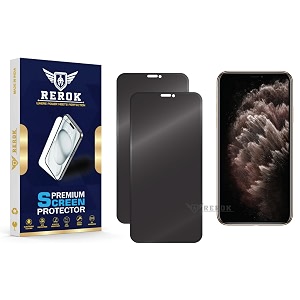 anti-spy privacy tempered glass screen protector for iphone 11 pro max pack of 2  hd clarity edge-to-edge coverage scratch resistant case friendly with easy installation kit