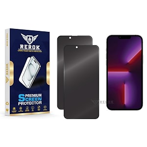 anti-spy privacy tempered glass screen protector for iphone 13 pro max pack of 2  hd clarity edge-to-edge coverage scratch resistant case friendly with easy installation kit