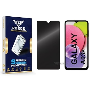 anti-spy privacy tempered glass screen protector compatible with samsung galaxy a03s pack of 1  edge-to-edge 9h hardness case friendly easy installation kit