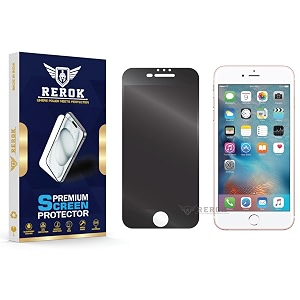 anti-spy privacy tempered glass screen protector for iphone 6 plus pack of 1  hd clarity edge-to-edge coverage scratch resistant case friendly with easy installation kit