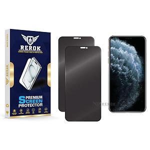 anti-spy privacy tempered glass screen protector for iphone 11 pro pack of 2  hd clarity edge-to-edge coverage scratch resistant case friendly with easy installation kit