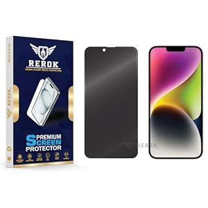 anti-spy privacy tempered glass screen protector for iphone 14 plus pack of 1  hd clarity edge-to-edge coverage scratch resistant case friendly with easy installation kit