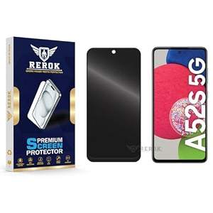 anti-spy privacy tempered glass screen protector compatible with samsung galaxy a52s 5g pack of 1  edge-to-edge 9h hardness case friendly easy installation kit