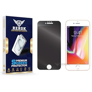 anti-spy privacy tempered glass screen protector for iphone 8 pack of 1  hd clarity edge-to-edge coverage scratch resistant case friendly with easy installation kit