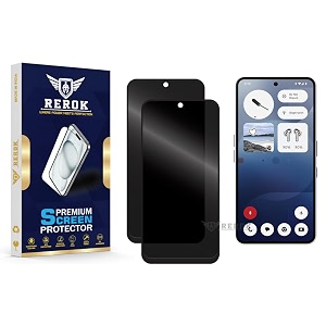 anti-spy privacy tempered glass screen protector compatible with nothing phone 3a pack of 2  edge-to-edge 9h hardness case friendly easy installation kit