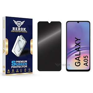 anti-spy privacy tempered glass screen protector compatible with samsung galaxy a05 pack of 1  edge-to-edge 9h hardness case friendly easy installation kit