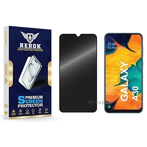 anti-spy privacy tempered glass screen protector compatible with samsung galaxy a30 pack of 1  edge-to-edge 9h hardness case friendly easy installation kit