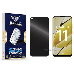 anti-spy privacy tempered glass screen protector compatible with realme 11 4g pack of 1  edge-to-edge 9h hardness case friendly easy installation kit