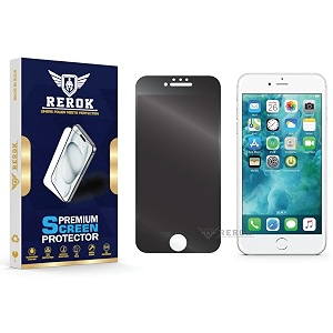 anti-spy privacy tempered glass screen protector for iphone 6s pack of 1  hd clarity edge-to-edge coverage scratch resistant case friendly with easy installation kit