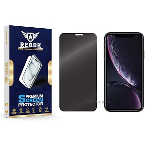 anti-spy privacy tempered glass screen protector for iphone xr pack of 1  hd clarity edge-to-edge coverage scratch resistant case friendly with easy installation kit