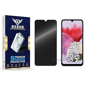 anti-spy privacy tempered glass screen protector compatible with samsung galaxy m34 5g pack of 1  edge-to-edge 9h hardness case friendly easy installation kit