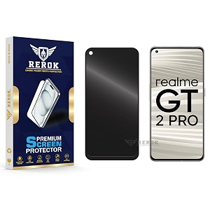 anti-spy privacy tempered glass screen protector compatible with realme gt 2 pro pack of 1  edge-to-edge 9h hardness case friendly easy installation kit