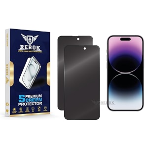 anti-spy privacy tempered glass screen protector for iphone 14 pro pack of 2  hd clarity edge-to-edge coverage scratch resistant case friendly with easy installation kit