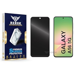 anti-spy privacy tempered glass screen protector compatible with samsung galaxy a56 5g pack of 1  edge-to-edge 9h hardness case friendly easy installation kit