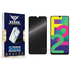 anti-spy privacy tempered glass screen protector compatible with samsung galaxy f22 4g pack of 1  edge-to-edge 9h hardness case friendly easy installation kit