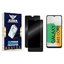 Anti-Spy Privacy Tempered Glass Screen Protector Compatible with Samsung Galaxy A03 Core [Pack of 2] | Edge-to-Edge, 9H hardness, Case Friendly, Easy Installation Kit