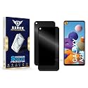 Anti-Spy Privacy Tempered Glass Screen Protector Compatible with Samsung Galaxy A21s [Pack of 2] | Edge-to-Edge, 9H hardness, Case Friendly, Easy Installation Kit