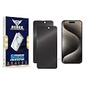 Anti-Spy Privacy Tempered Glass Screen Protector for iPhone 15 Pro [Pack of 2] | HD Clarity, Edge-to-Edge Coverage, Scratch Resistant, Case Friendly with Easy Installation Kit.
